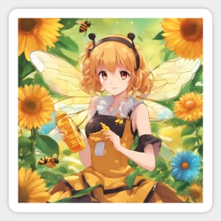 teamwork magazine bee Sticker